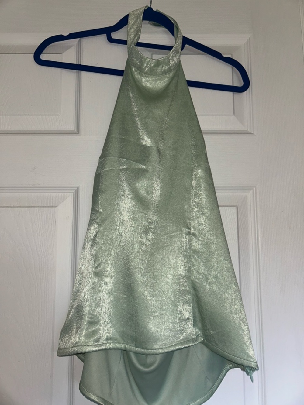 Nasty Gal Light Sage Green Slip Top